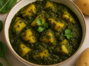 Aloo Palak – Potato Spinach Gravy Recipe